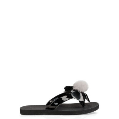 UGG Poppy voor Dames in Black, maat 36 | Faux Leather