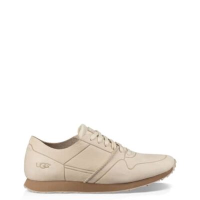 UGG Trigo Unlined Sneaker voor Heren in White Cap, maat 49.5 | Leder