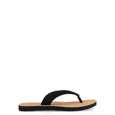 UGG Tawney Sandalen voor Dames in Black, maat 39 | Leder/Suede