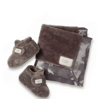 UGG Bixbee and Lovey Laarsjes voor Babies in Charcoal, maat 20.5 | Textiel