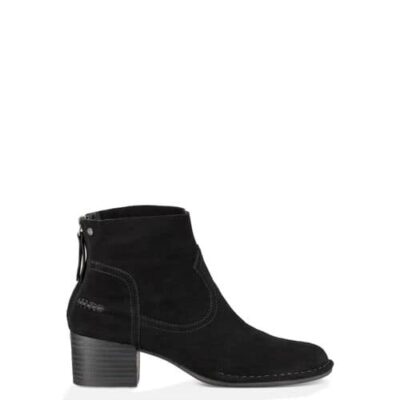 UGG Bandara Suède Enkellaarzen voor Dames in Black, maat 37 | Suede