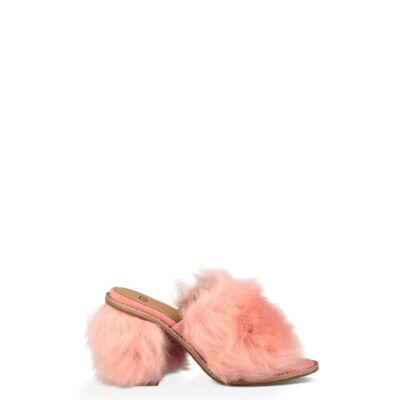UGG Rosa Fluff Heeled Sandalen voor Dames in Lantana, maat 39 | Shearling