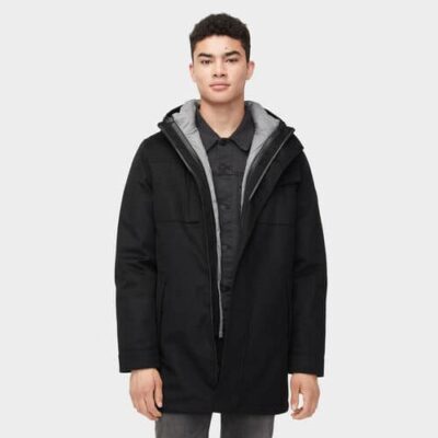 UGG Copeland System Parka voor Heren in Black, maat XS | Wolmix