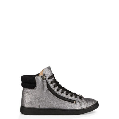 UGG Olive Glitter Sneaker voor Dames in Gunmetal, maat 40 | Textiel