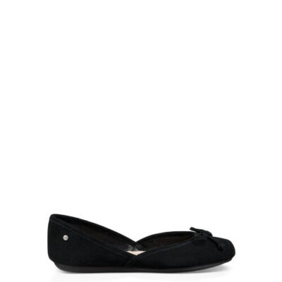 UGG Lena Flat Loafers voor Dames in Black, maat 39 | Suede