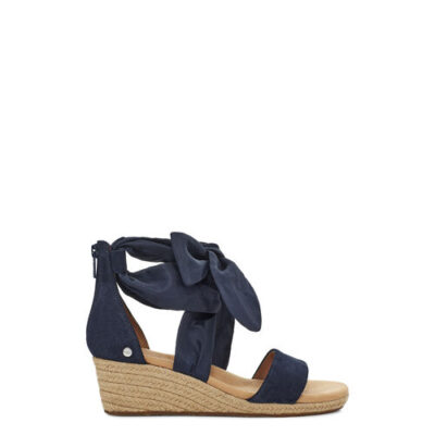 UGG Trina Sandalen met Hak voor Dames in Dark Sapphire, maat 43 | Suede