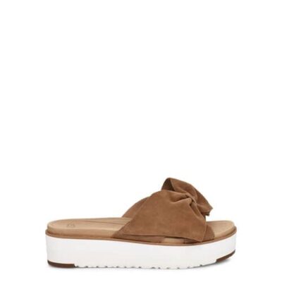 UGG Joan II Slide Sandalen voor Dames in Chestnut, maat 37 | Suede
