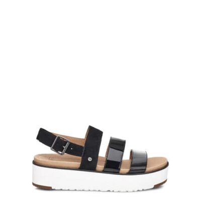 UGG Braelynn Sandalen voor Dames in Black, maat 39 | Suede
