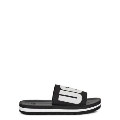 UGG Zuma Graphic Slide Sandalen voor Dames in Black, maat 39 | Textiel