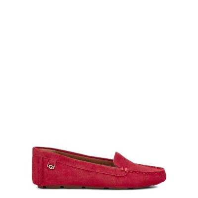 UGG Flores Suede Loafers voor Dames in Ribbon Red, maat 41 | Leder