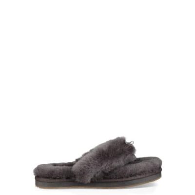 UGG Fluff Flip Flop III Pantoffels voor Dames in Grey, maat 40 | Shearling