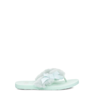 UGG Sunset Graphic Sandalen voor Dames in Agave Glow, maat 39 | Shearling