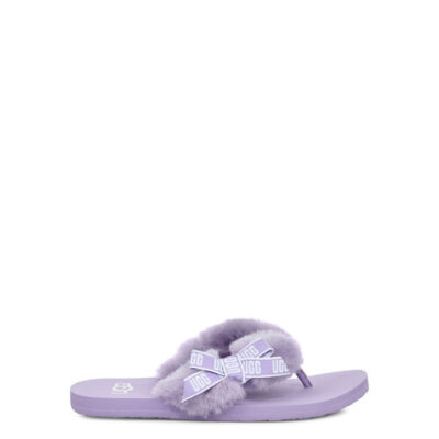 UGG Sunset Graphic Sandalen voor Dames in Purple Zen, maat 37 | Shearling