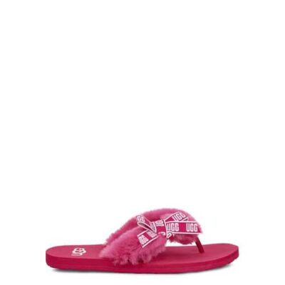 UGG Sunset Graphic Sandalen voor Dames in Sweet Sangria, maat 36 | Shearling