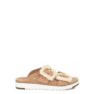 UGG Fluff Indio Slide Sandalen voor Dames in Arroyo, maat 36 | Suede