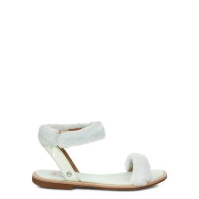UGG Fluff Springs Sandalen voor Dames in Agave Glow, maat 36 | Shearling