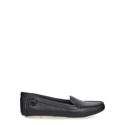 UGG Flores Loafers voor Dames in Black, maat 38 | Leder
