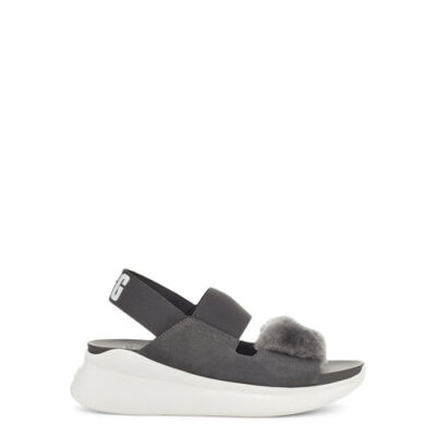 UGG Silverlake Sandalen voor Dames in Charcoal, maat 40.5 | Suede