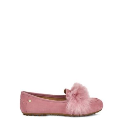 UGG Kaley Wisp Instapschoenen voor Dames in Pink Dawn, maat 41 | Suede