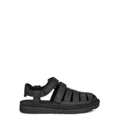 UGG Dune Fisherman Loafers voor Heren in Black, maat 48.5 | Leder