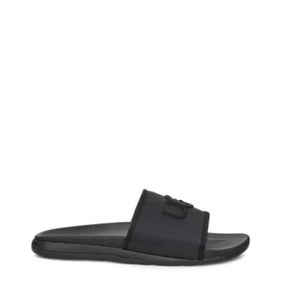 UGG Xavier Graphic Slide Sandalen voor Heren in Black, maat 45.5 | Textiel
