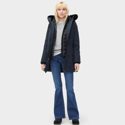 UGG Adirondack Parka voor Dames in Navy Blue, maat L | Polyester