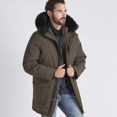 UGG Butte Parka voor Heren in Dark Olive, maat XL | Polyester
