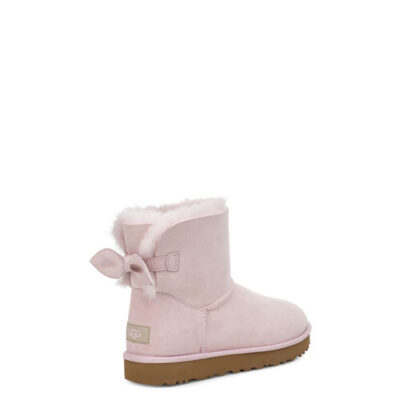 UGG Suede Mini Bow Laarzen voor Dames in Seashell Pink, maat 39