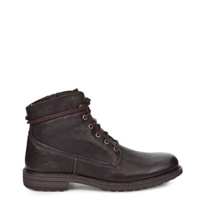 UGG Morrison Lace-Up Laarzen voor Heren in Stout, maat 44.5 | Leder