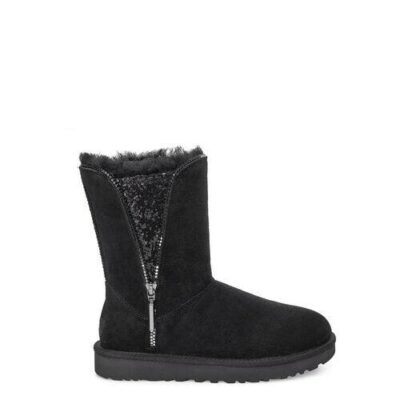 UGG Classic Zip Laarzen voor Dames in Black, maat 42 | Suede