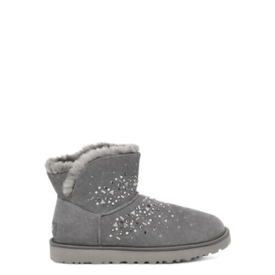 UGG Classic Galaxy Bling Mini Laarzen voor Dames in Charcoal, maat 39 | Suede