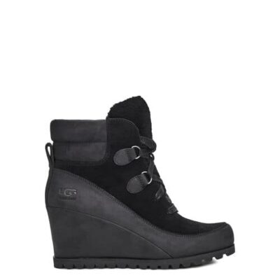 UGG Valory Laarzen voor Koud Weer voor Dames in Black, maat 41 | Suede