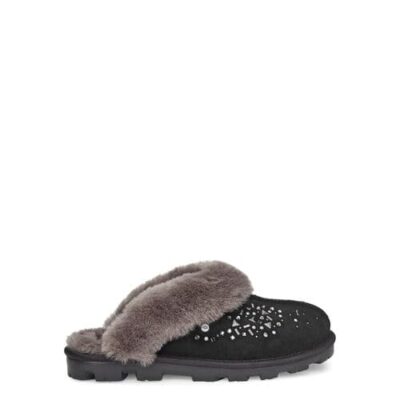 UGG Coquette Galaxy Pantoffels voor Dames in Black, maat 38 | Shearling