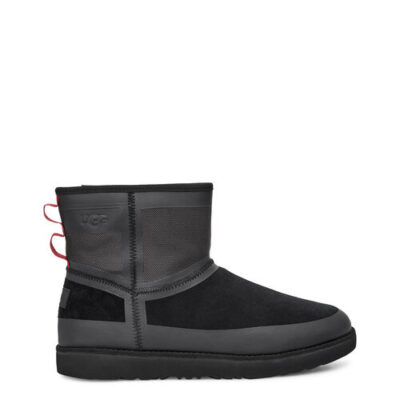UGG Classic Mini Urban Tech Waterproof Laarzen voor Heren in Black Tnl, maat 41 | Suede