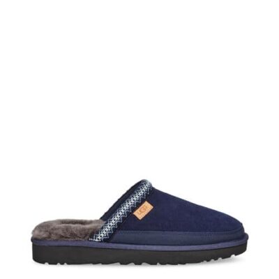 UGG Tasman Slip-On Pantoffels voor Heren in Dark Sapphire, maat 47 | Suede