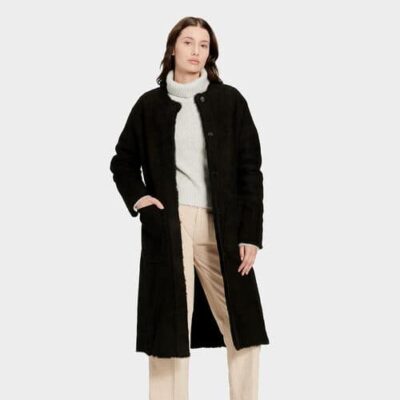 UGG Remy Reversible Shearling Jas voor Dames in Black, maat XS