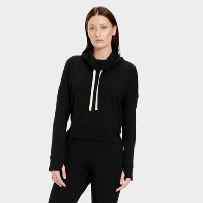 UGG Miya Funnel Neck Truien voor Dames in Black, maat S | Rayon