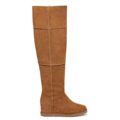 UGG Classic Femme Over The Knee Laarzen voor Dames in Chestnut, maat 37 | Suede