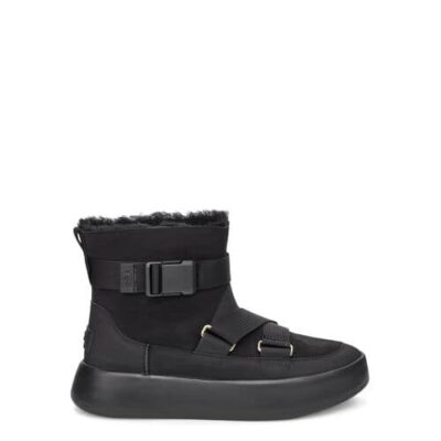 UGG Classic Boom Buckle Laarzen voor Dames in Black, maat 38 | Shearling