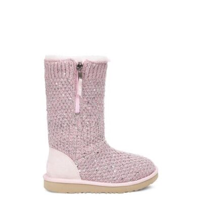UGG Sequin Knit Laarzen voor Kinderen in Pink Crystal, maat 33 | Textiel