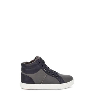 UGG Boscoe Leather Sneaker voor Kinderen in Charcoal, maat 32 | Leder