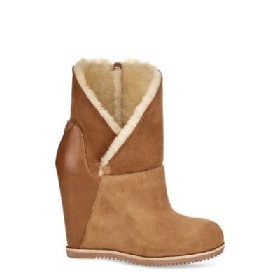 UGG Classic Mondri Cuff Laarzen voor Dames in Chestnut, maat 41 | Shearling