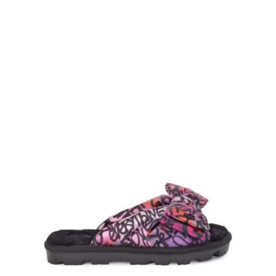 UGG Lushette Pop Graffiti Puffer Pantoffels voor Dames, maat 41 | Textiel