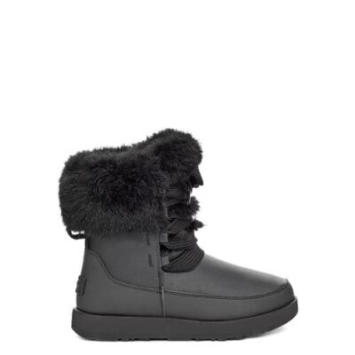 UGG Gracie Waterproof Laarzen voor Dames in Black, maat 42 | Leder