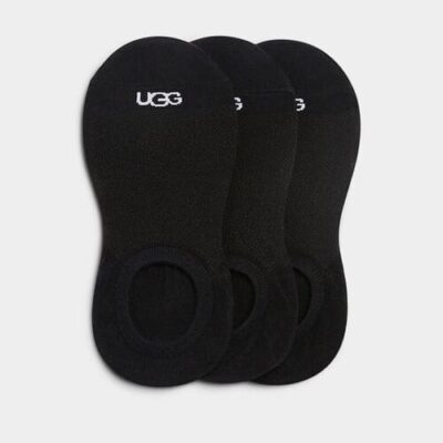 UGG Stela No Show 3 Pack Sokken voor Dames in Black, maat M/L | Katoenmix