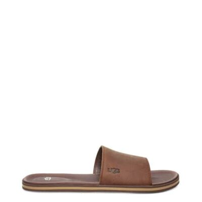 UGG Bennison Slide II Sandalen voor Heren in Luggage, maat 47 | Leder