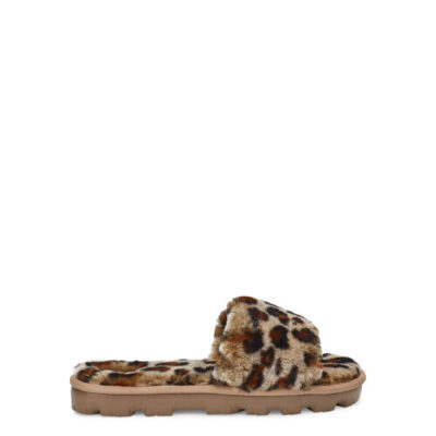 UGG Cozette Leopard Pantoffels voor Dames in Amphora, maat 36 | Shearling