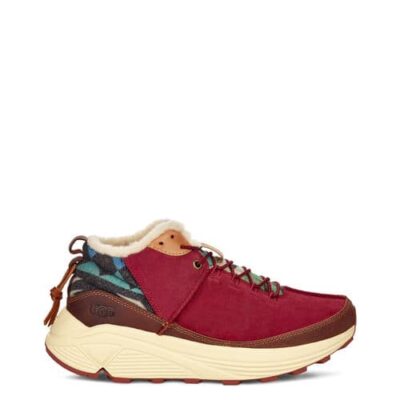 UGG Miwo High Sierra Sneaker voor Heren in Biking Red, maat 40.5 | Suede