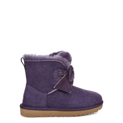 UGG Gita Twinkle Bow Mini Laarzen voor Dames in Nightshade, maat 37 | Shearling