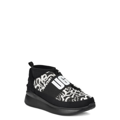 UGG Neutra Graffiti Pop Sneaker voor Dames in Black/White, maat 36 | Textiel